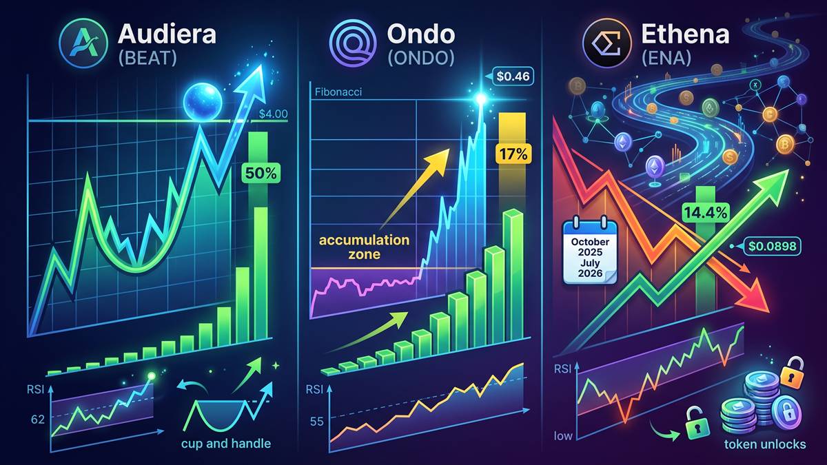 BEAT, ONDO, and ENA lead weekly gains in the altcoin market as of the close of July 2026.
