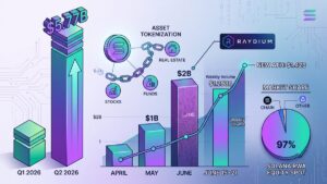 Solana – volume of tokenized assets –