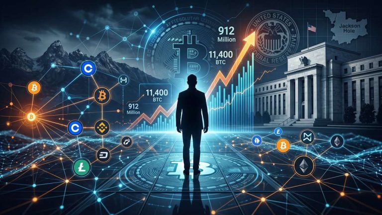 An unidentified entity transferred more than $912 million in Bitcoin.