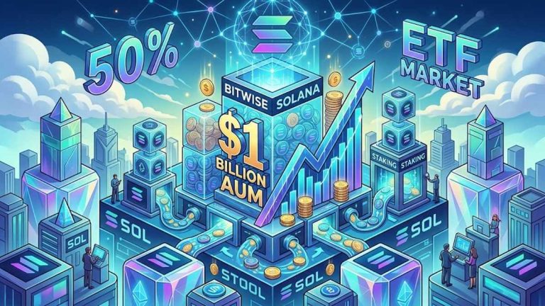 Bitwise’s Solana ETF Surpasses $1 Billion in AUM in Major Milestone for SOL