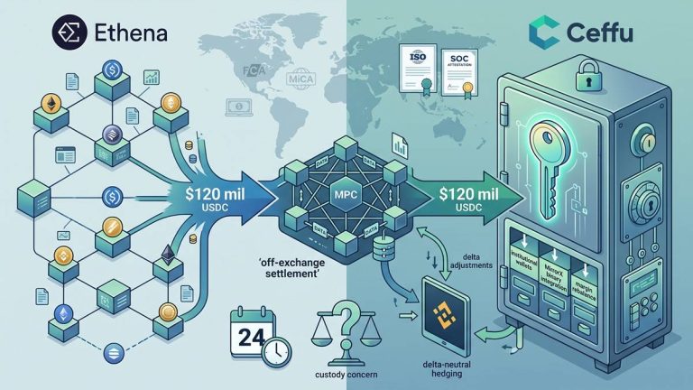 Ceffu withdraws $120 million in USDC from Ethena