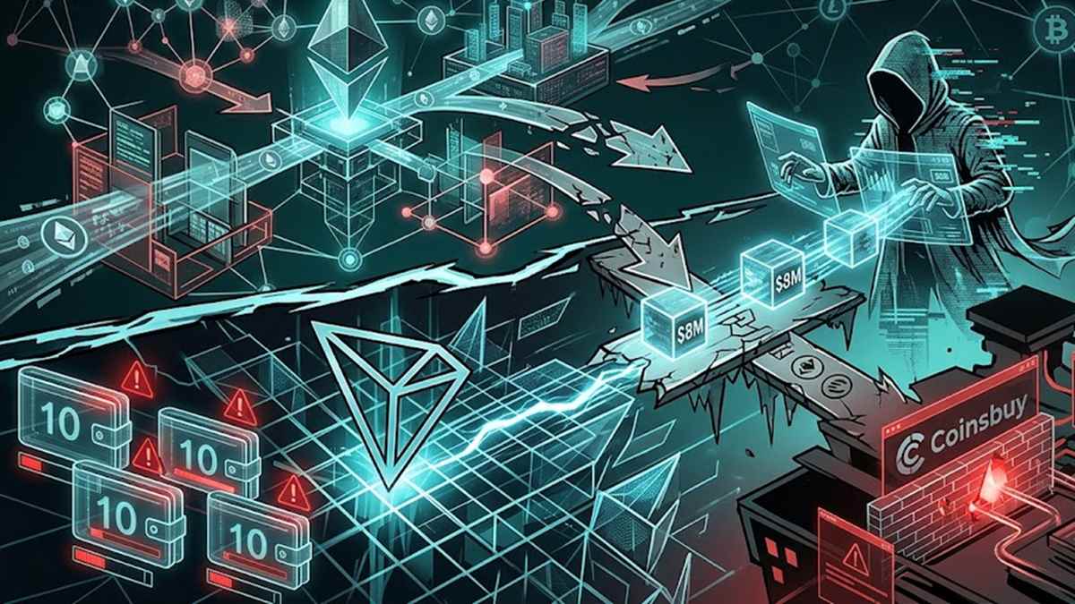 $8M Crypto Exchange Heist Spans Ethereum and Tron as Hackers Move Stolen Funds