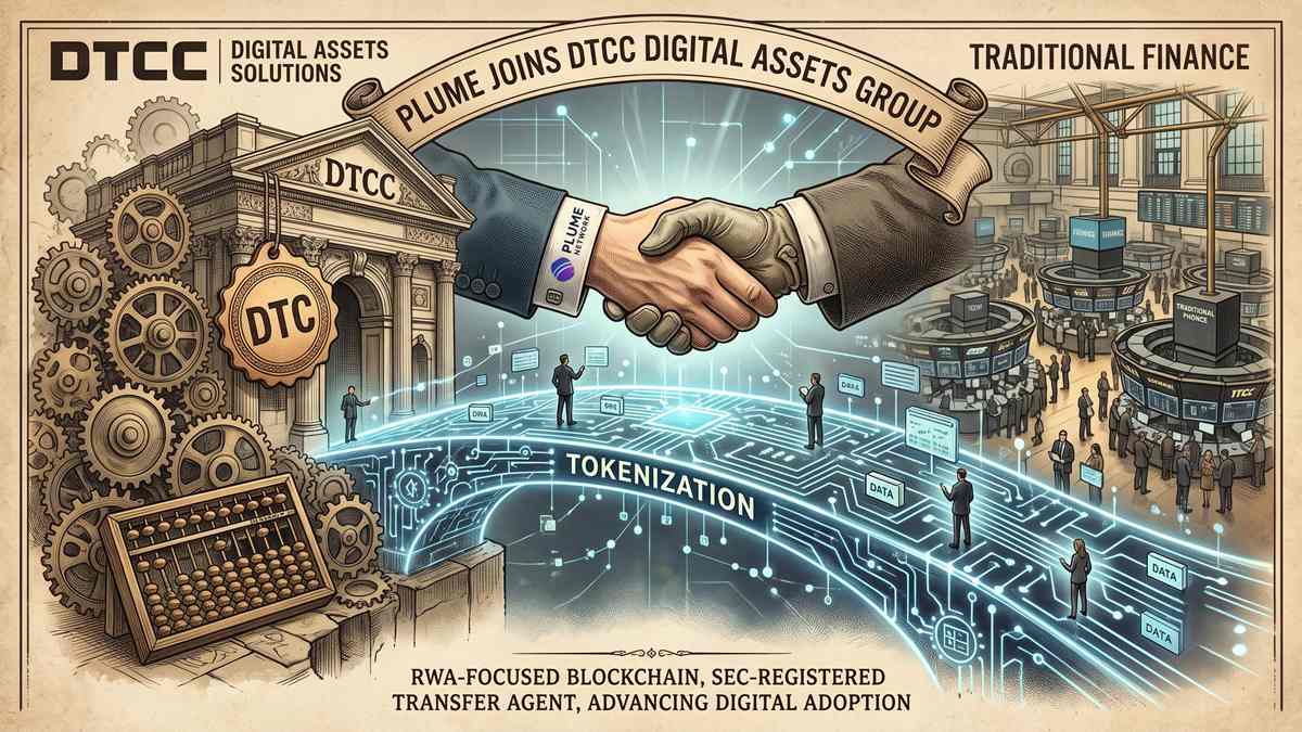 Plume Joins DTCC Digital Assets Group as Tokenization Push Moves Into Mainstream Finance