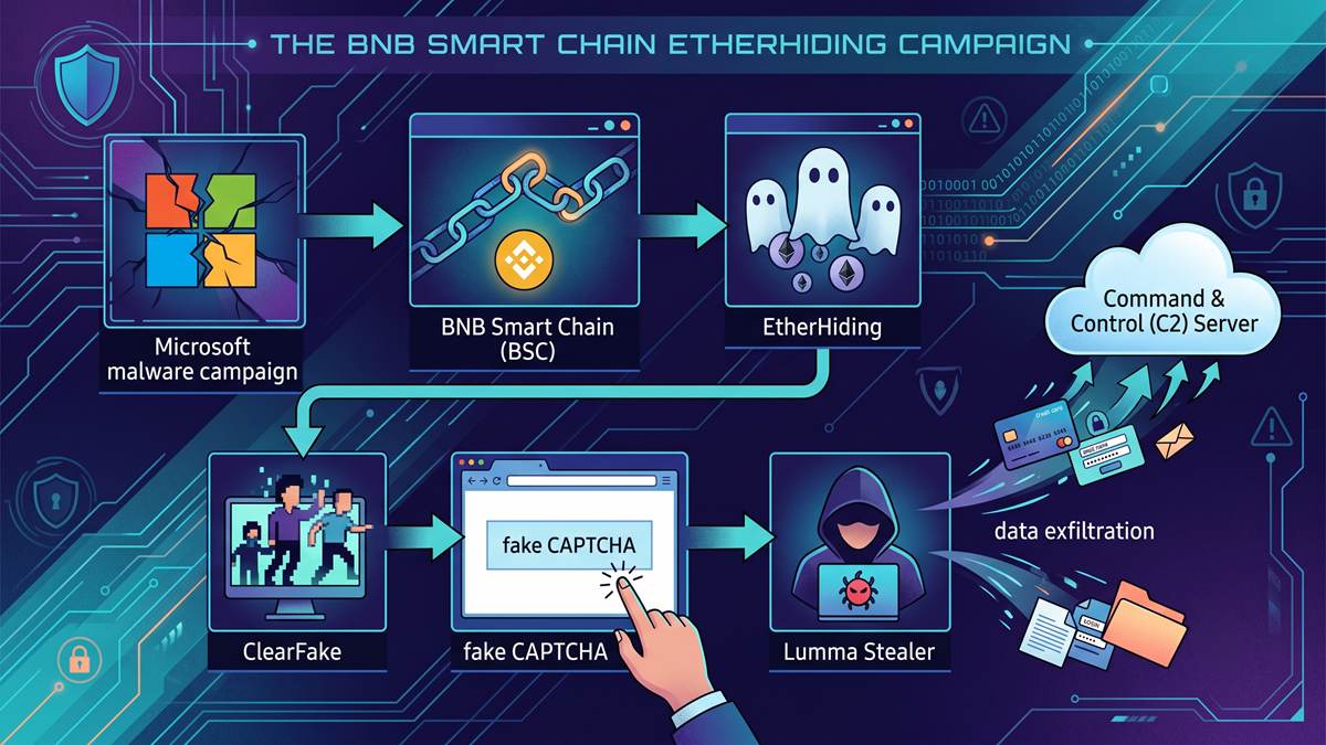 Microsoft Warns Hackers Are Exploiting BNB Chain to Distribute Malware Microsoft Warns Hackers Are Exploiting BNB Chain to Distribute Malware