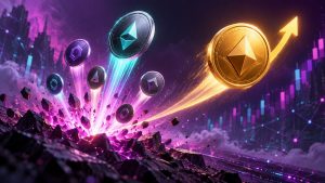 HYPE leads a broad altcoin rally as Bitcoin rebounds toward $78,000, while easing macro pressure fuels gains across DeFi and layer-2 tokens.