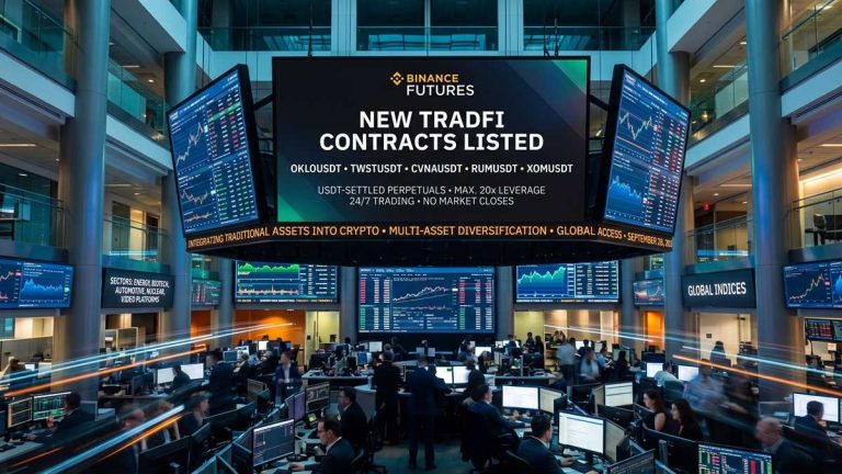 Binance Futures added five USDT-settled TradFi perpetual contracts