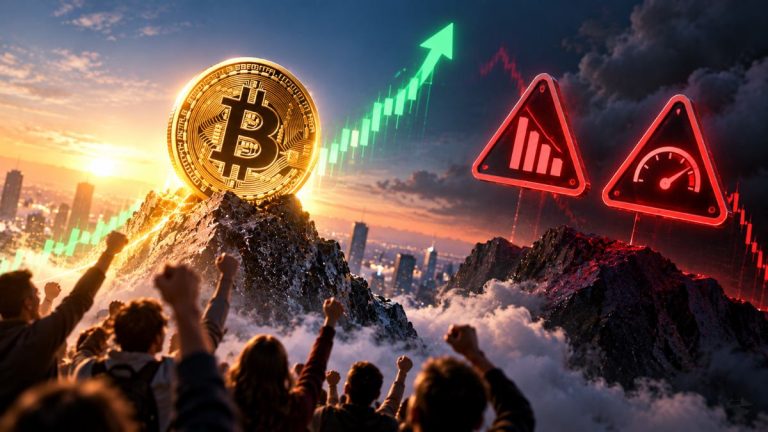 Bitcoin hits $87,395 as FOMO reaches its highest since 2024, but rising leverage and weak U.S. spot demand flash caution.