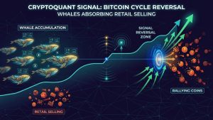 CryptoQuant Signals Bitcoin Reversal as Large Buyers Absorb Retail Selling