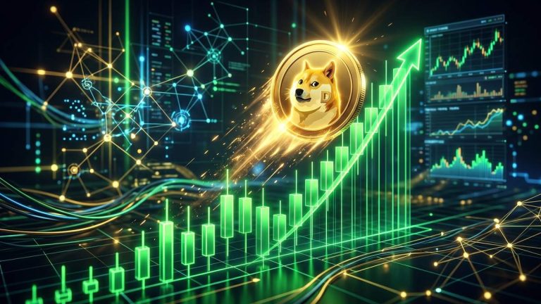 Dogecoin rises more than 14%