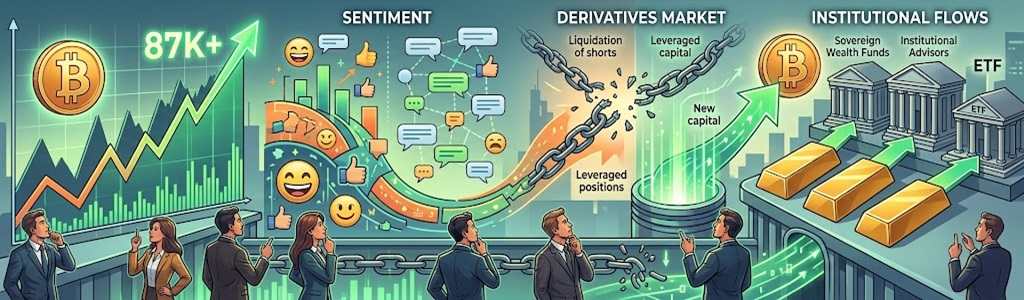 Michaël van de Poppe analyzes Bitcoin's surge above $87,000