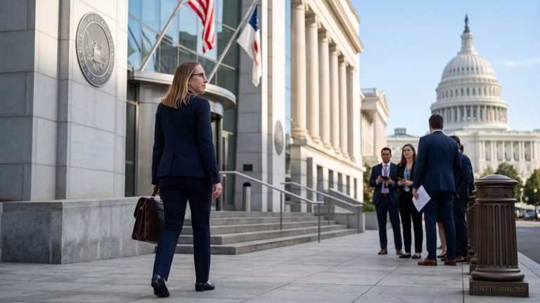 Hester Peirce leaves her post at the SEC.