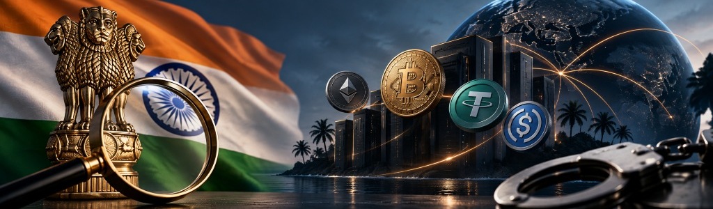 India’s Financial Intelligence Unit issued non-compliance notices to 15 offshore crypto platforms