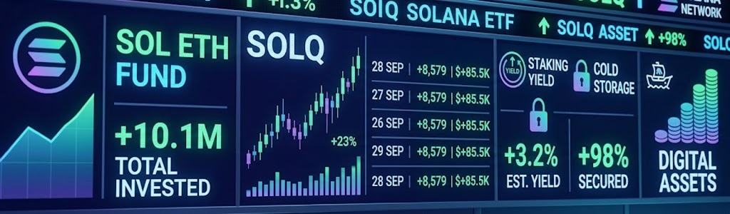 ARK Invest purchased 8,579 shares of the 3iQ Solana Staking ETF on September 28, worth about $85,500.
