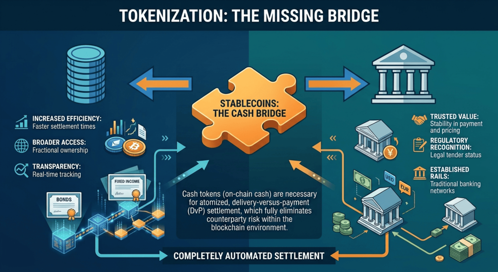 The Missing Piece of Tokenization Why Stocks and Bonds Still Need Cash The Missing Piece of Tokenization Why Stocks and Bonds Still Need Cash