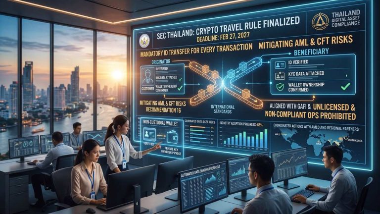 Thailand – Travel Rule for cryptocurrencies