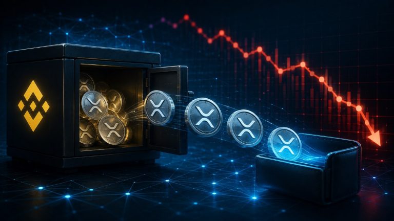 Binance XRP reserves fall to their lowest monthly average since 2024 after roughly 500M tokens left the exchange.