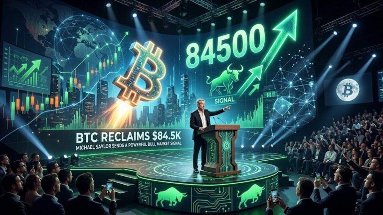 BTC Reclaims $84.5K as Michael Saylor Sends a Powerful Bull Market Signal