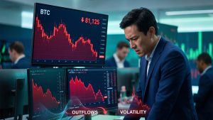 Bitcoin retreated to $81,125 after recording outflows of $484.9 million from spot ETFs