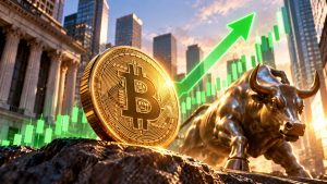 Bitcoin rebounds above $82,000 as stock futures and Asian markets recover, while DeFi tokens outperform and derivatives activity accelerates.