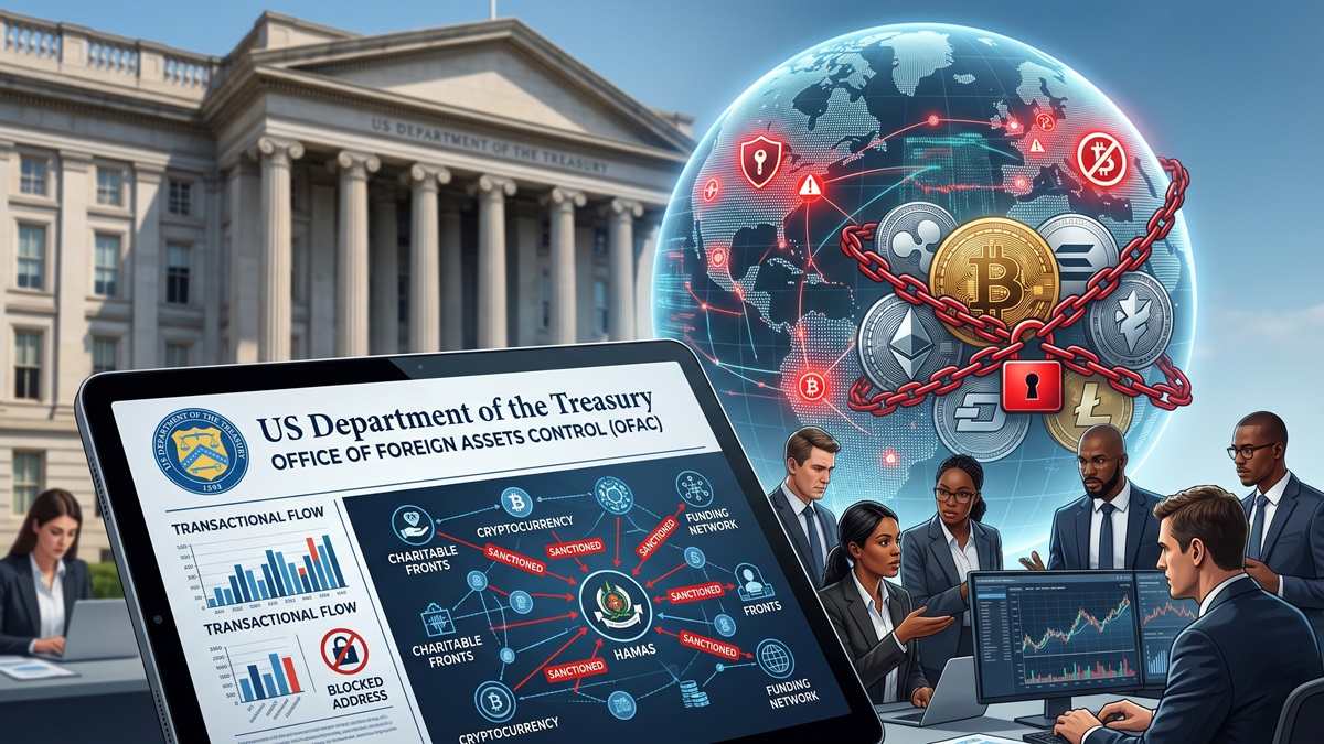 U.S. sanctions Hamas-linked network for diverting over $2 million in cryptocurrency.