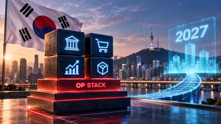 Four Korean institutions are building on OP Stack ahead of South Korea’s February 2027 tokenized-securities rollout, though none is live yet.