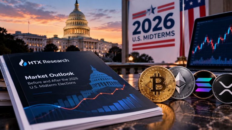 HTX Research says the 2026 U.S. midterms could reshape crypto policy, while rates, ETF flows and liquidity remain the main market drivers.