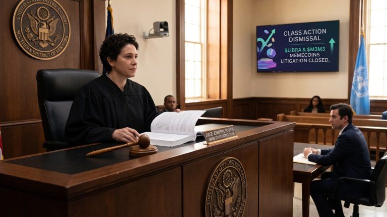 A U.S. judge dismissed the civil lawsuit regarding $LIBRA, $M3M3