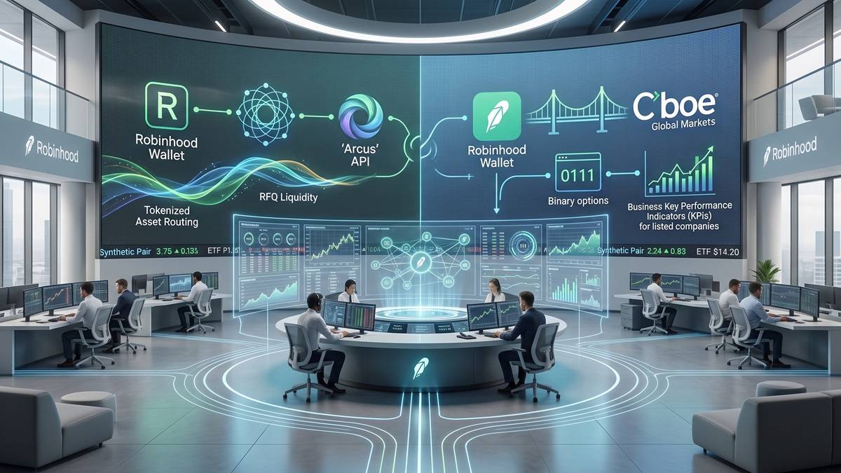 Robinhood KPI contracts and stock token exchanges