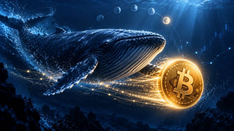 A Bitcoin whale moves 4,582 BTC worth $377.6M after holding since March 2020, but the funds have not reached identified exchange wallets.