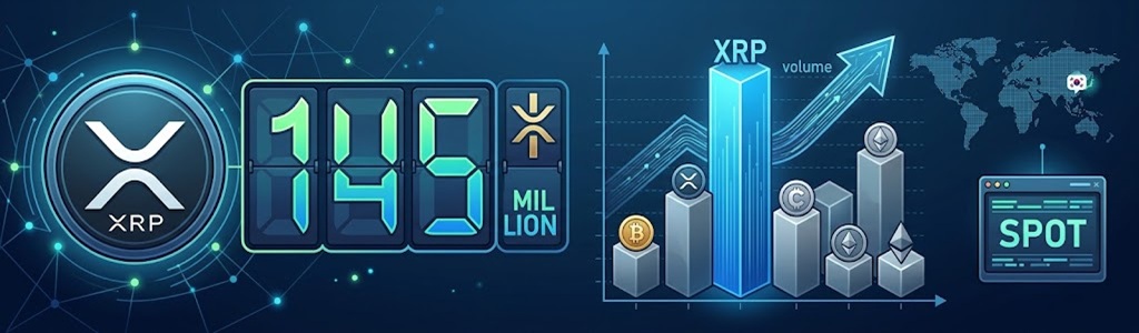 XRP recorded approximately $145.6 million in spot trading volume against the South Korean won on October 15, surpassing Bitcoin and Ethereum.