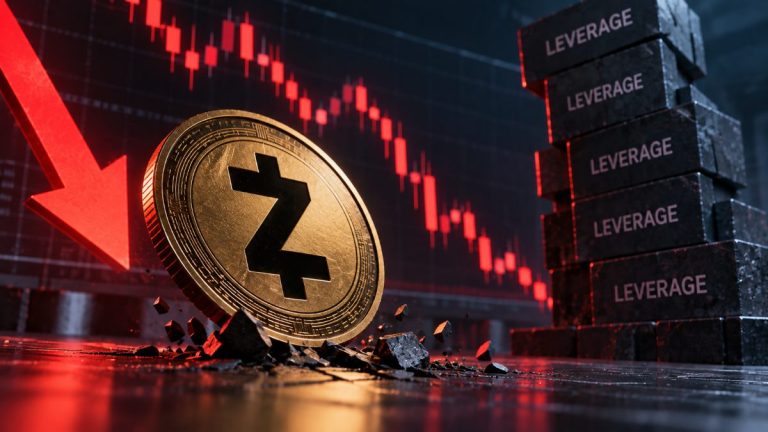 Zcash drops nearly 12% after a powerful rally as leveraged longs unwind, while cryptographic security concerns add another layer of uncertainty.