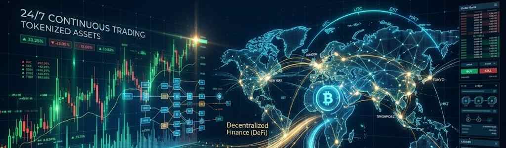 50% of the volume in tokenized shares is traded outside of regular market hours
