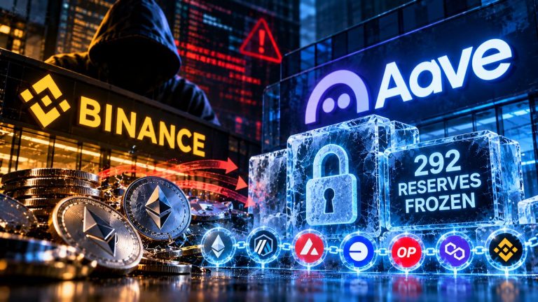 Aave Freezes 292 Reserves Across V3 V4 Following Binance Breach