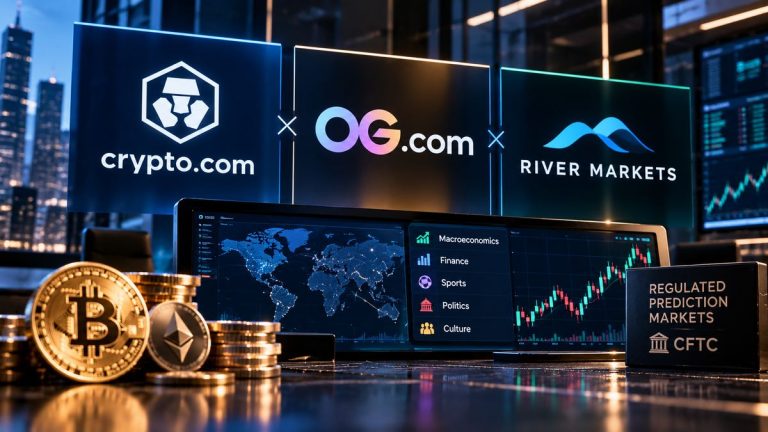 Crypto.com and OG.com Partner With River Markets for Institutional Prediction Markets