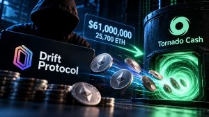 Drift Protocol Exploiter Moves $61 Million in Ether to Tornado Cash