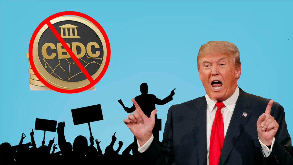 Trump sorprende y adopta una postura: no se creará una CBDC si es elegido