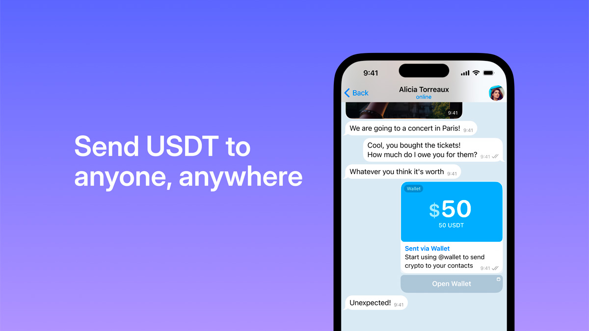Tether lanza USDT y XAUT en TON Blockchain de Telegram