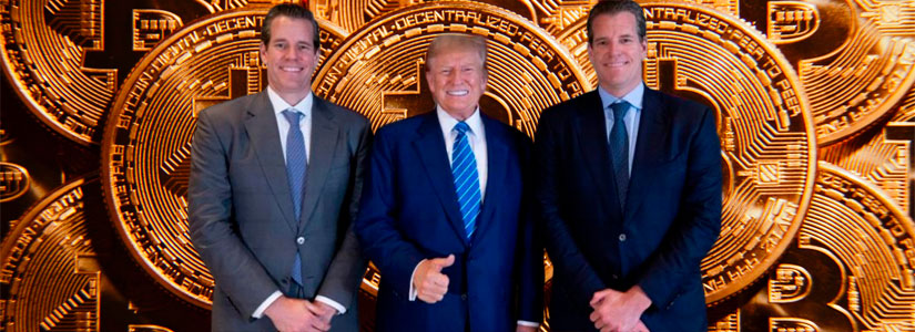 Los gemelos Winklevoss donan $2 millones en Bitcoin a la campaña de Trump