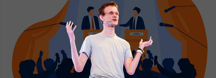 Vitalik Buterin en contra de "elegir lealtades políticas basadas en quién es pro-cripto" - ¡Hoskinson no está de acuerdo!