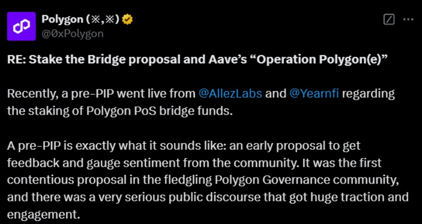 polygon aave tweet