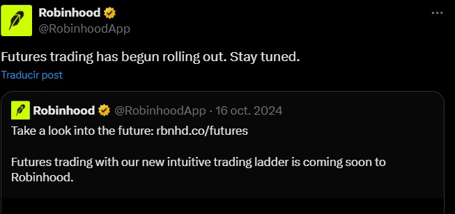 ROBINHOOD TWEET