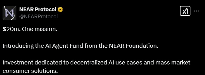 near protocol IA tweet