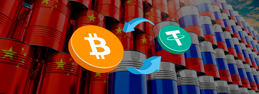 Rusia utiliza Bitcoin y USDT para el comercio de petróleo con China e India