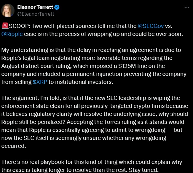 Breaking! Expert Confirms Ripple-SEC Lawsuit Could End Very Soon