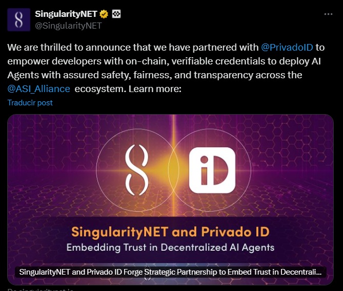 singularitynet ia tweet