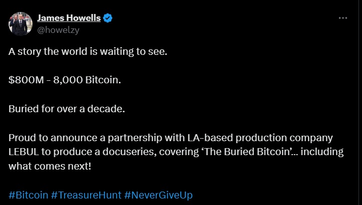 James howells bitcoin tweet