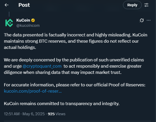 Tweet de kucoincom