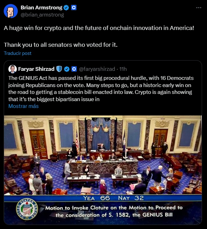 Genius Act Coinbase