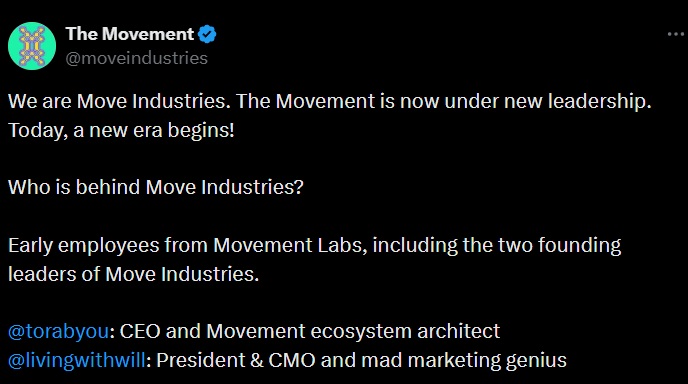 movement labs tweet