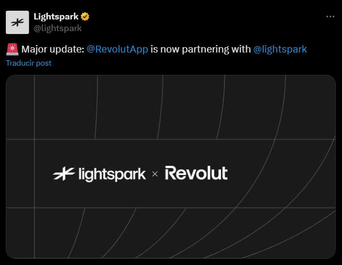 Revolut lightspark bitcoin